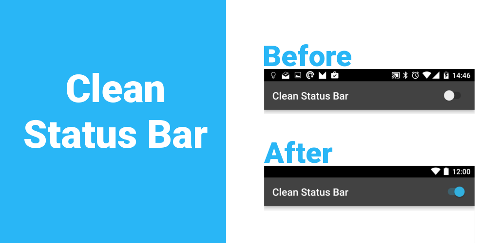 Clean Status Bar banner